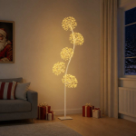 S-kujuline LED-j&otilde;ulupuu Valge 20 x 20 x 175 cm Teras 840 LED-i