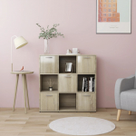 Raamaturiiul sonoma tamm 90 x 30 x 90 cm tehispuit