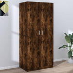 Riidekapp, suitsutatud tamm, 80 x 52 x 180 cm, tehispuit