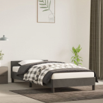 Voodiraam ilma madratsita, tumehall, 80x200 cm, samet