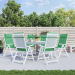 K&otilde;rge seljatoega toolipadjad 6 tk, roheline, oxford kangas