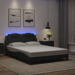 VOODIRAAM LED-TULEDEGA, MUST, 140 X 200 CM, KUNSTNAHK