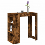Baarilaud riiulitega suitsutatud tamm 102x50x103,5 cm tehispuit