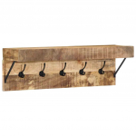 Riidepuu Seinale kinnitatav Pruun 73 x 19 x 23 cm Mangopuit