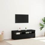 TV KAPID LED-VALGUSTITEGA 2 TK MUST TAMME 60X35X40 CM TEHISPUIT