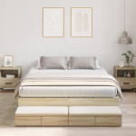 Hoiukohaga voodi raam sonoma tamm 150x200 cm