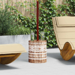 P&auml;ikesevarju jalg kasutatud valge &oslash;34 x 40 cm massiivne puu