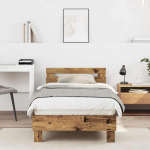 Voodiraam peatsiga Vana puit 203 x 95 x 70 cm Tehispuit