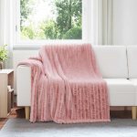 Viskab tekid 6 tk roosa 200 x 150 cm fliis