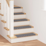 Iseliimuvad treppimatid triibuline 15 tk hall 65 x 21 x 4 cm