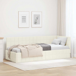 Nurga voodiraam peatsiga cream 80 cm x 200 cm Samet