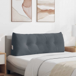 Seljatugi padi tumehall 120 x 24 x 50 cm samet