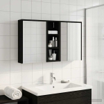 Vannitoa kapikomplekt jaoks 3 pcs 106 x 16 x 62,5 cm Tehispuit