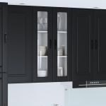 K&ouml;&ouml;gikapp riiuliga uksega must 60 x 31 x 100 cm tehispuit