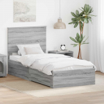 Voodiraam peatsiga sahtliga Hall Sonoma 100 x 200 cm Tehispuit