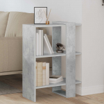 Raamatukapp Betoonhall 52 x 25 x 71,5 cm Tehispuit