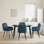 S&ouml;&ouml;gitoa Toolid 4 pcs Samet Sinine 59 x 59,5 x 90 cm