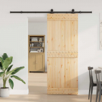 Liuguks narvik 80 x 210 cm (213,5 cm) naturaalne ja must