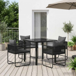 Aia s&ouml;&ouml;gilaudade komplekt 5 pcs Must ja Anthracite