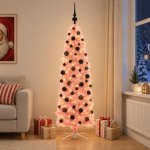 Kitsas kunstlik j&otilde;ulupuu j&otilde;ulukuuliga 180 cm 300 LED-i