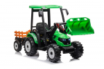 Hercules Elektriline traktor koos treileriga, Roheline 24V