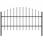 Piirdeaed teravatipuline, teras, (0,75-1) x 1,7 m, must