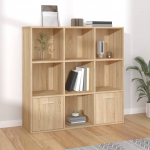 Raamaturiiul sonoma tamm 98 x 30 x 98 cm tehispuit