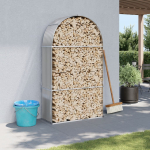 K&uuml;ttepuude alus, helehall, 120 x 45 x 210 cm, tsingitud teras