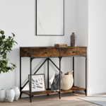 Konsoollaud, suitsutatud tamm, 100x39x78,5 cm, tehispuit