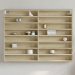 Vitriinkapp, sonoma tamm, 100x8,5x75 cm, tehispuit