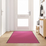 Uksematt muu roosa ja must 120 x 350 cm pol&uuml;amiid ja pvc