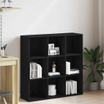 Raamatukapp must tamm 98 x 29 x 97,5 cm t&ouml;&ouml;deldud puit