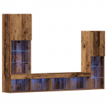 Tv kapp led tuled kulutatud puit 40.5x30x102 cm