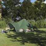 Teepee telk 3-&uuml;he katusega Roheline ja Hall 600 x 600 x 347 cm