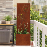 Aia privaatsuse kate rooste 50 x 32 x 150 cm kulunud teras