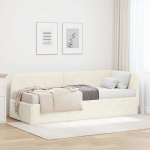 Nurga voodiraam cream 80 x 200 cm Samet