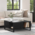 Kohvilaud must tamm 80 x 80 x 36,5 cm tehispuit