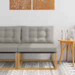V&auml;ljas Keskmine Diivan padjaga Valge 79 x 83 x 73 cm teras
