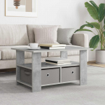 Kohvilaud sahtliga Betoonhall 77 x 55 x 42 cm Tehispuit