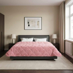 Suvised teki Roosa 220 x 240 cm Mikrokiud ja Teddy villa