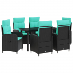 Diivanilaua komplekt 7 pcs PE rattan ja pulberkattega teras