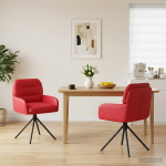 P&ouml;&ouml;rlevad Toiduainete Toolid 2 pcs Kunstnahk Punane