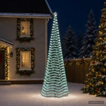 Maavardaga kardast LED-j&otilde;ulupuu EKENAS 500 cm 868 LED-i