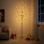 LED-pallidega j&otilde;ulupuu Must 210 cm Teras 250 LED-i