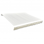 Varikatuse riie kreemjasvalge 4 x 3 m (ilma raamita)