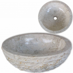 Valamu, marmor, 40 cm, kreemjas