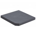 P&auml;ikesevarju raskusplaat, must, graniit, kandiline, 25 kg