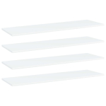 Riiuliplaadid 4 tk, valge, 100x30x1,5 cm, puitlaastplaat