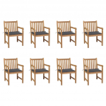 Aiatoolid antratsiithallide patjadega, 8 tk, tiikpuu