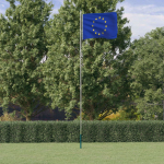 Euroopa lipp ja lipumast, 6,23 m, alumiinium
